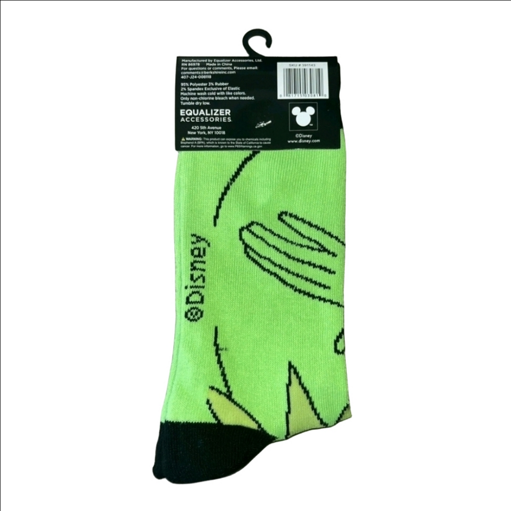 4/$25 Disney Muppets Kermit The Frog Novelty Crew Socks Unisex New - Picture 2 of 3